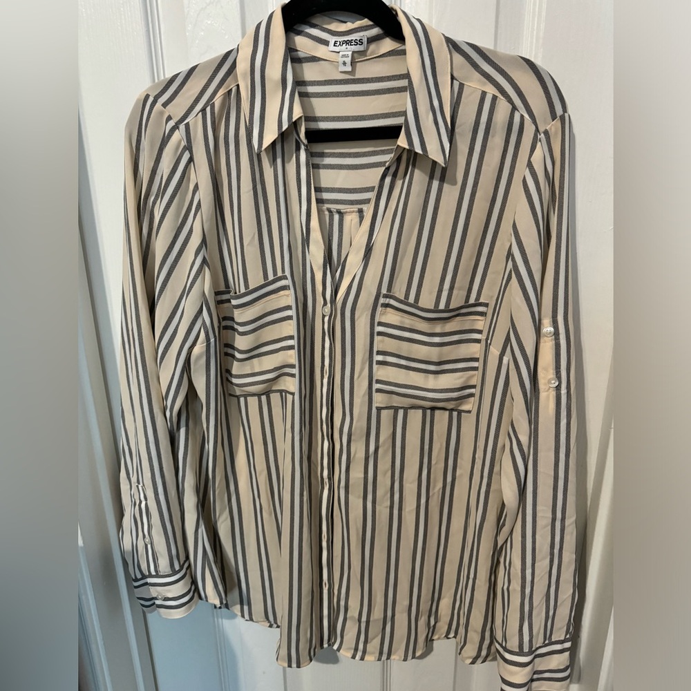 Express button down striped shirt. Size XL.
